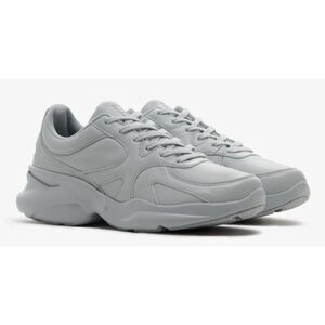 KLAW 528: MENS Leather Snickers in AERO GREY Size 9